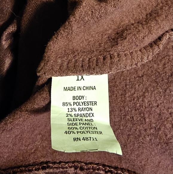 Cute purple MTA Sport Sweatshirt size 1X - Picture 5 of 6